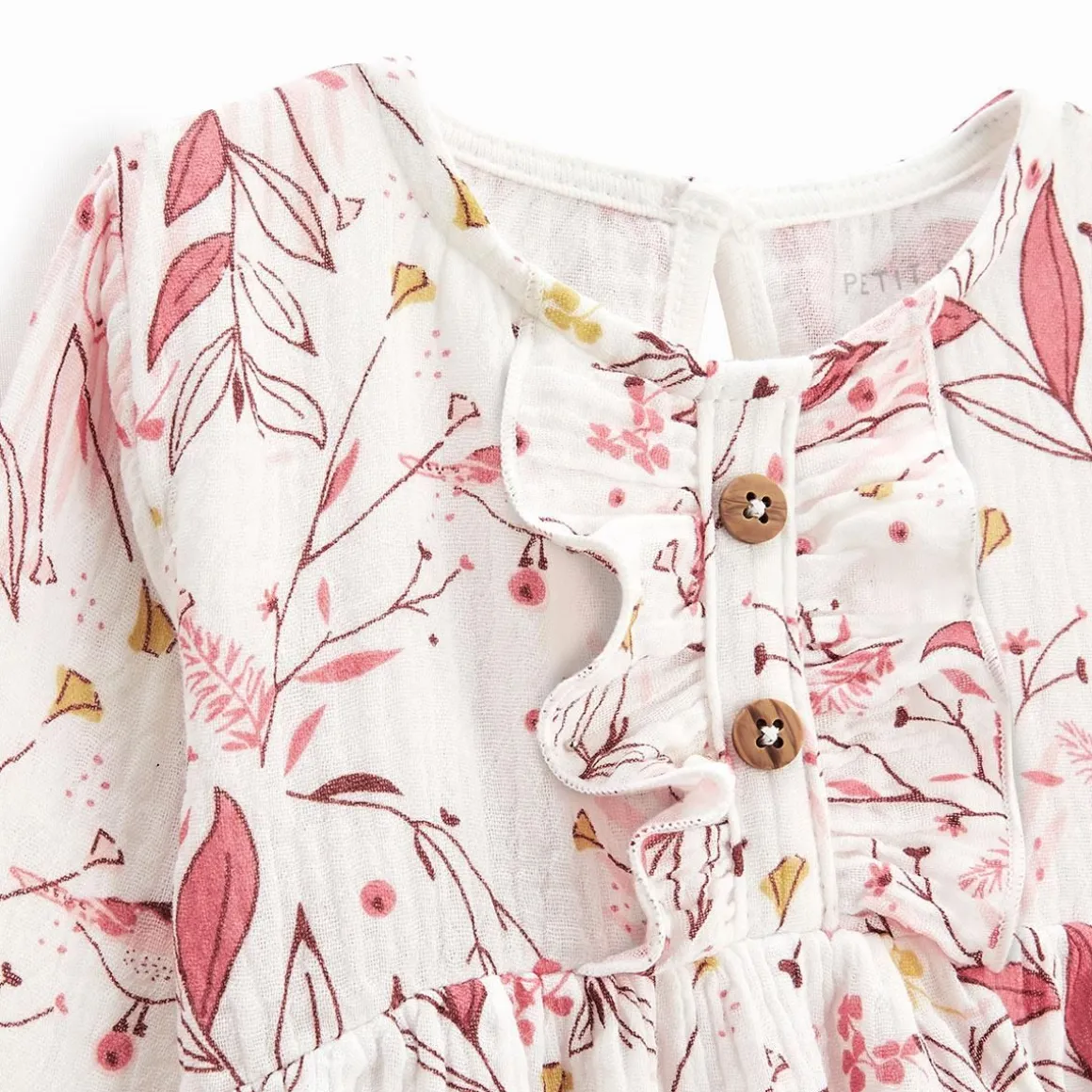 Robe bébé en gaze de coton Birdy