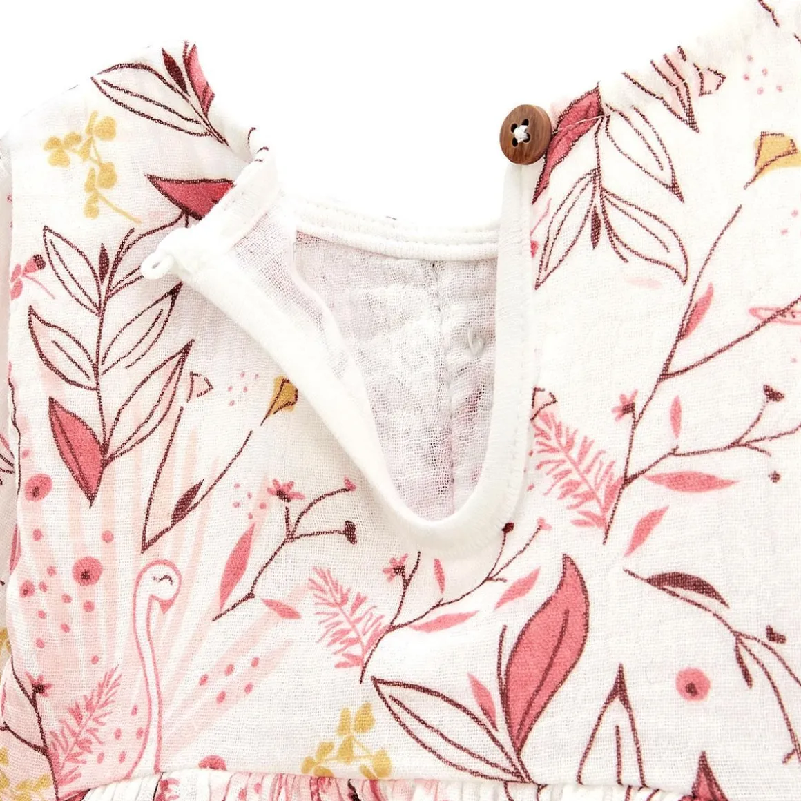 Robe bébé en gaze de coton Birdy