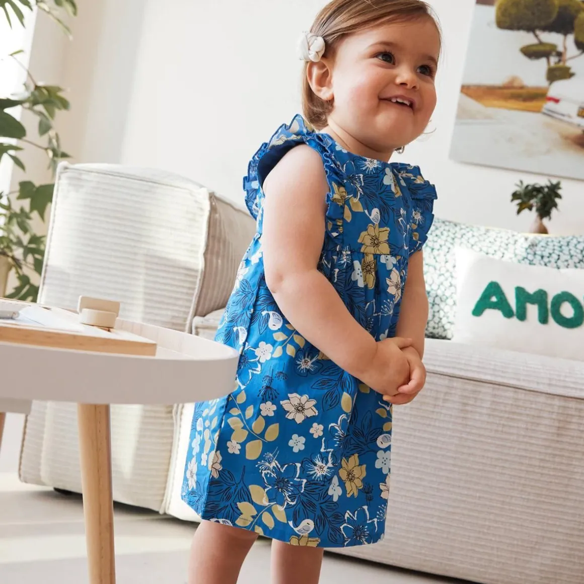 Robe bébé en popeline Flora