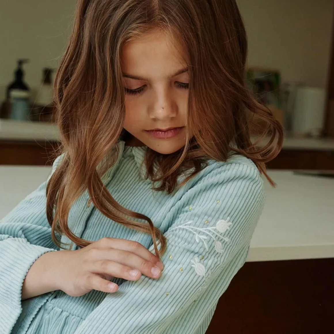 Robe bébé en velours côtelé Alma