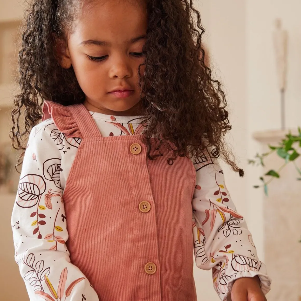 Robe bébé en velours côtelé Rosa