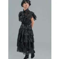 Robe de bal noire - Mercredi - Fille - 11/12 ans (145 à 152 cm)