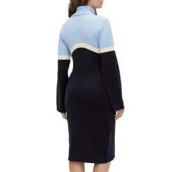 Robe Pull Bleu/ Femme Mamalicious Rollneck