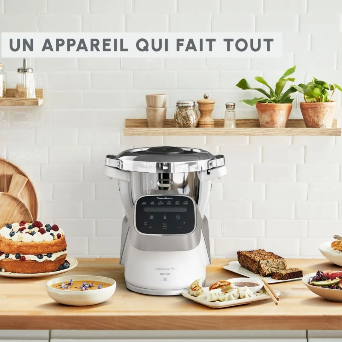 Robot cuiseur companion pro + cuiseur vapeur YY5286FG