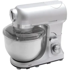 Robot multifonctions 5l 1000w silver avec hachoir et blender 1,5l en verre - robimix silver