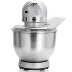 Robot multifonctions 5l 1000w silver avec hachoir et blender 1,5l en verre - robimix silver