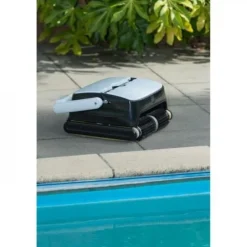 Robot nettoyeur a batterie de piscine UBBINK - Robotclean Accu XL Pro - nettoyage fond, paroi et ligne d'eau pour toutes piscine
