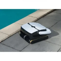 Robot nettoyeur a batterie de piscine UBBINK - Robotclean Accu XL Pro - nettoyage fond, paroi et ligne d'eau pour toutes piscine