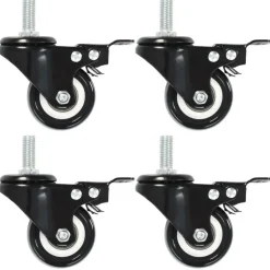 Roulettes pivotantes avec freins 8 pcs 50 mm