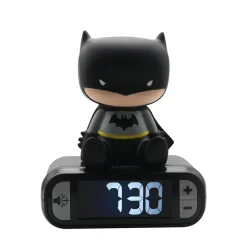 Réveil digital avec veilleuse lumineuse Batman en 3D et effets sonores