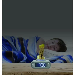 Réveil digital avec veilleuse Groot des Gardiens de la Galaxie et effets sonores