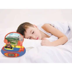 Réveil projecteur avec sons MarioKart - RP500NI - Bleu/rouge/jaune