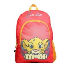 Sac à dos 37 cm avec poche Disney Le Roi Lion Simba Rouge Bagtrotter