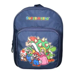 Sac à dos 31 cm avec poche maternelle Super Mario Bleu