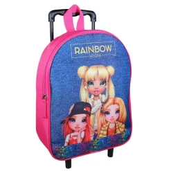 Sac à dos à roulettes 32 cm maternelle Rainbow High Multicolore