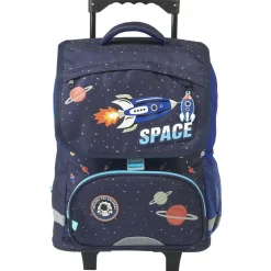 Sac à dos à roulettes bleu ESPACE