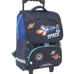 Sac à dos à roulettes bleu ESPACE