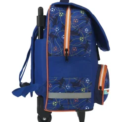 Sac à dos à roulettes bleu FOOTBALL