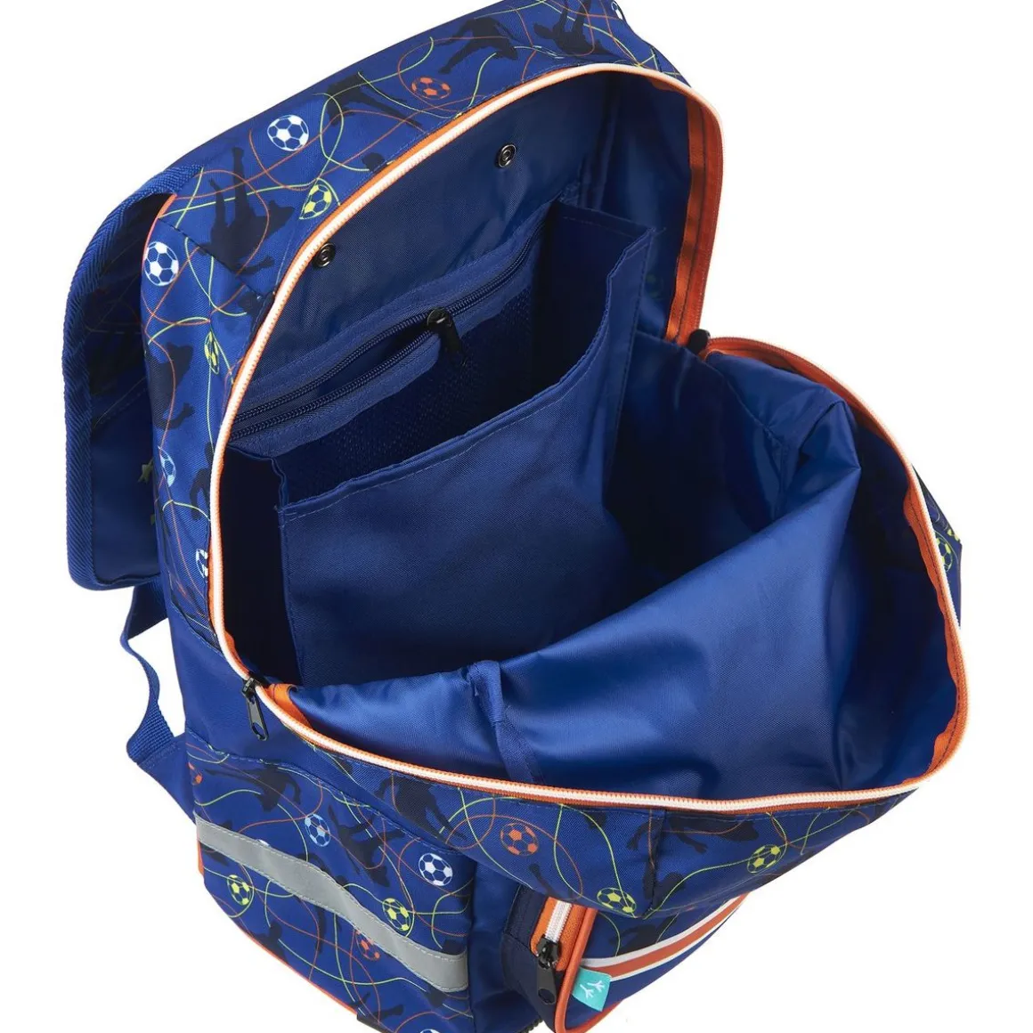 Sac à dos à roulettes bleu FOOTBALL