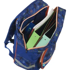 Sac à dos à roulettes bleu FOOTBALL