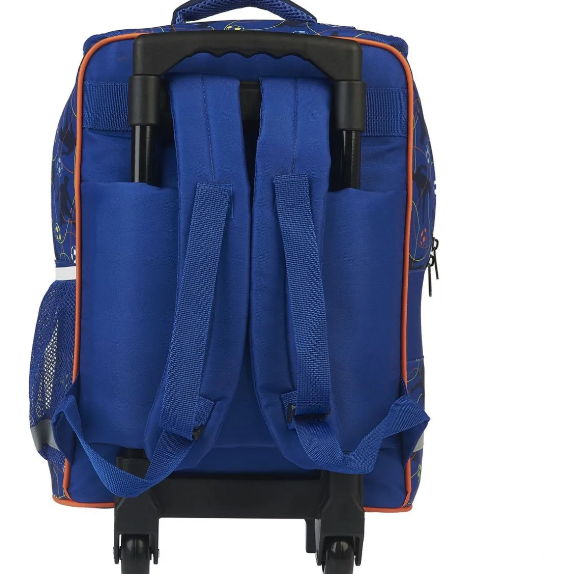 Sac à dos à roulettes bleu FOOTBALL