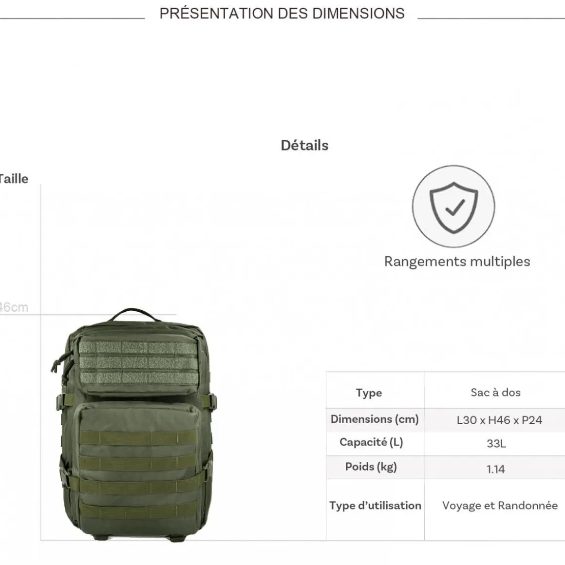 Sac à dos double compartiment