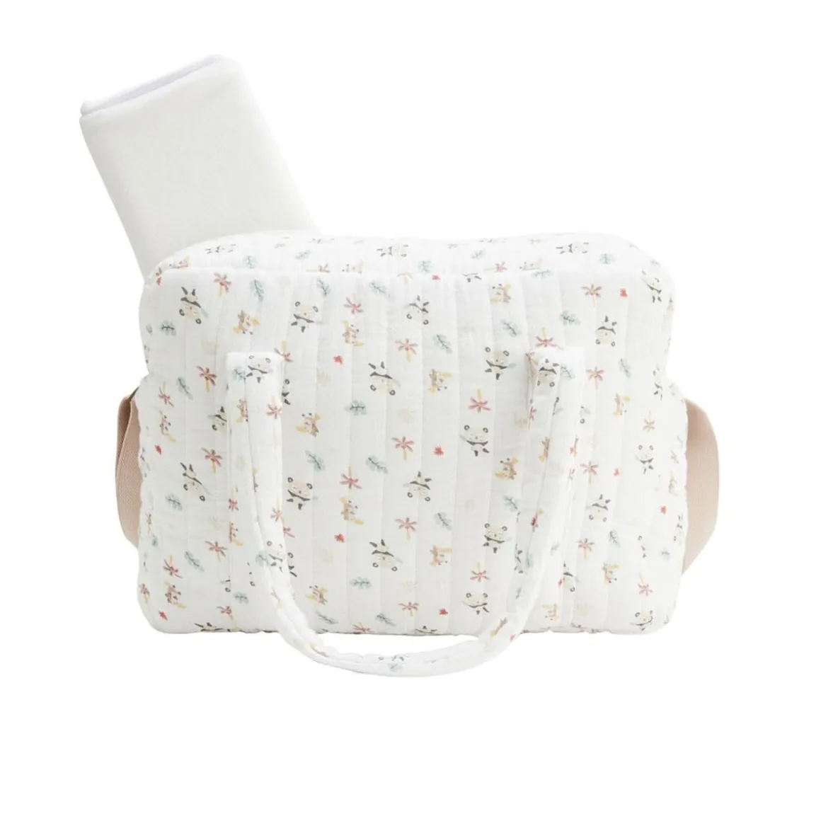 Sac à langer en gaze de coton et tapis de change Baby Panda