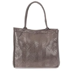 Sac Caba Fourre tout Métallique Stella Green Matelasse Chevron 3