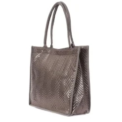 Sac Caba Fourre tout Métallique Stella Green Matelasse Chevron 3