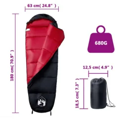 Sac de couchage momie pour adultes camping 3 saisons