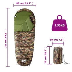 Sac de couchage momie pour adultes camping 3 saisons