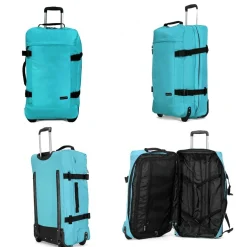 Sac de voyage à roulettes 74L double compartiment 70cm