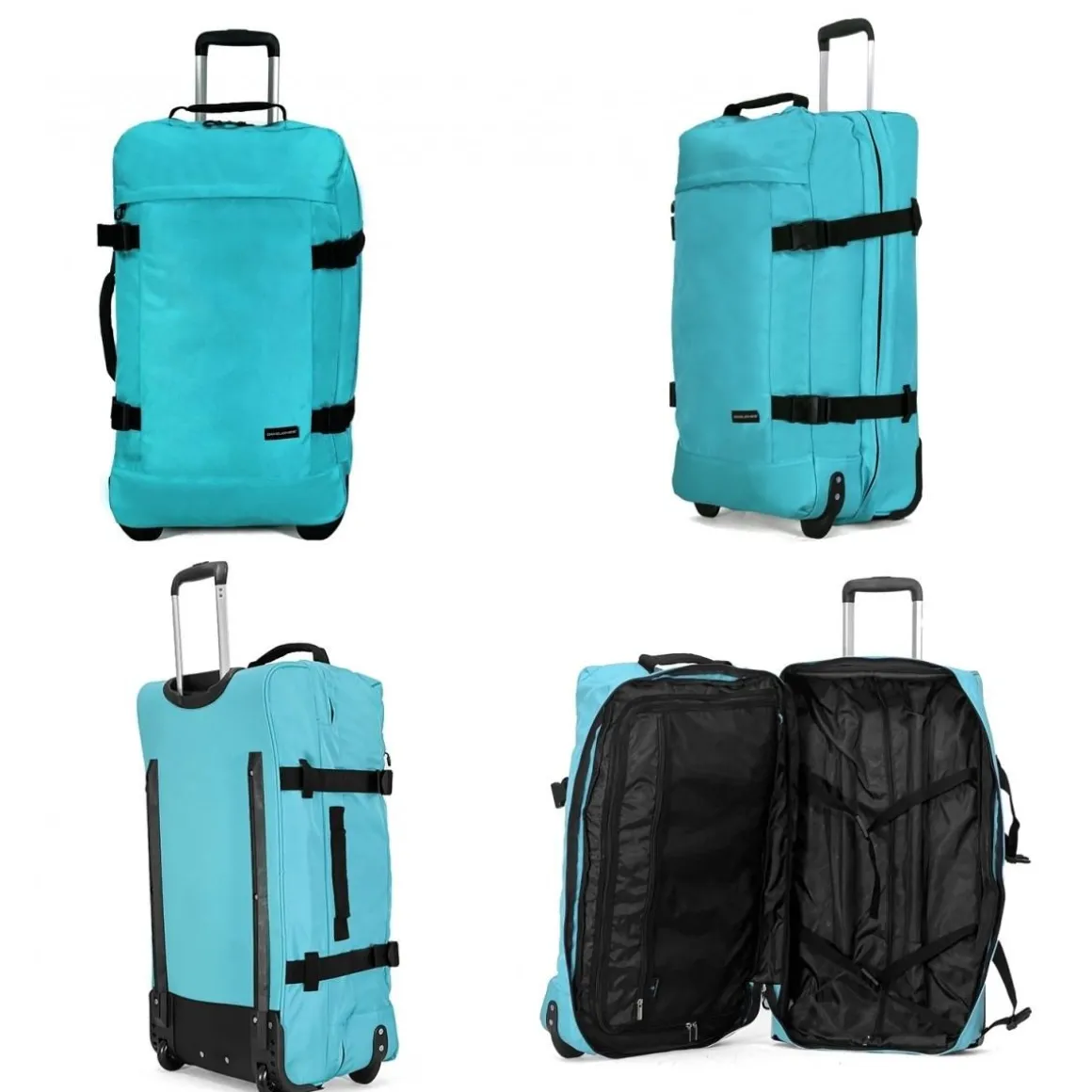 Sac de voyage à roulettes 74L double compartiment 70cm