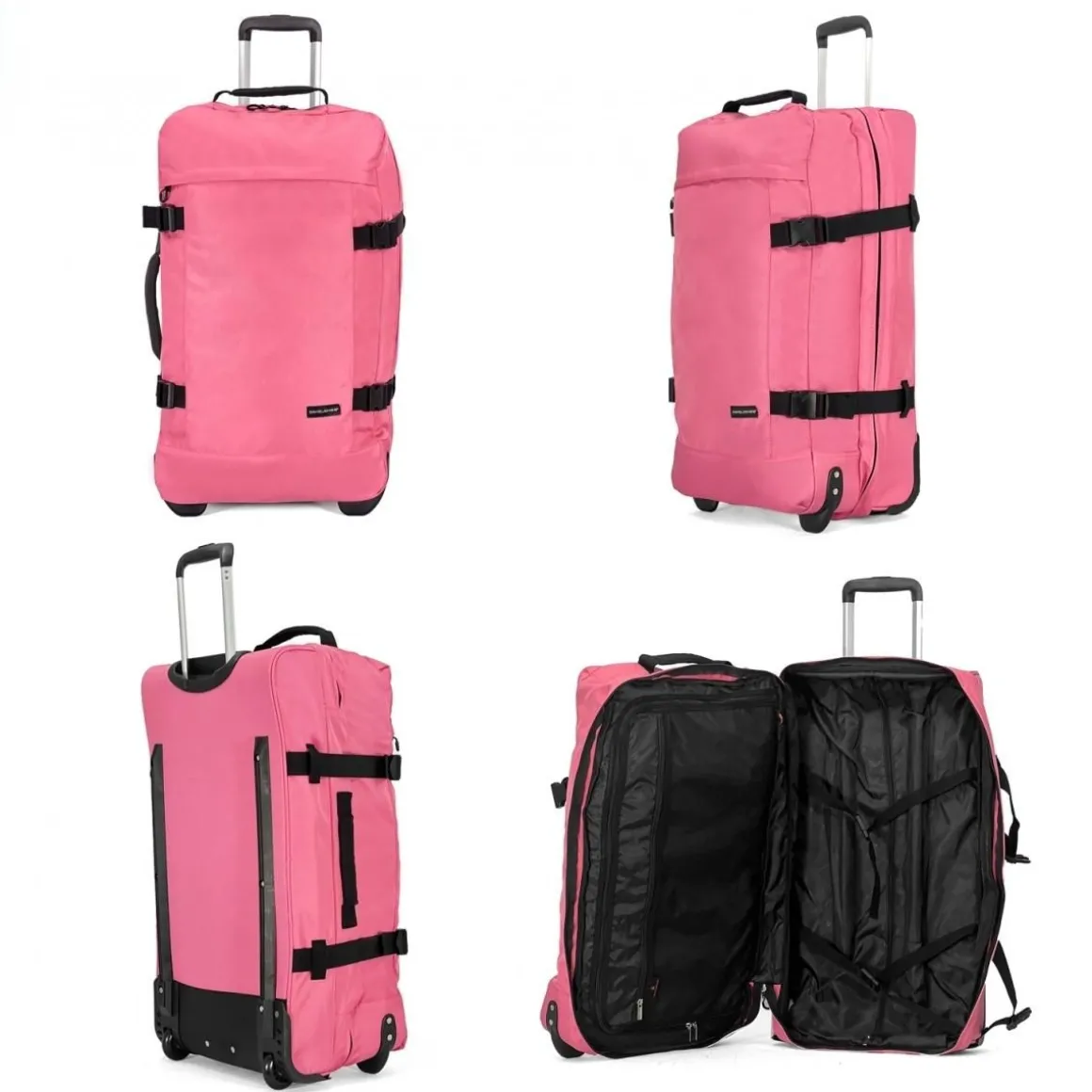 Sac de voyage à roulettes 74L double compartiment 70cm