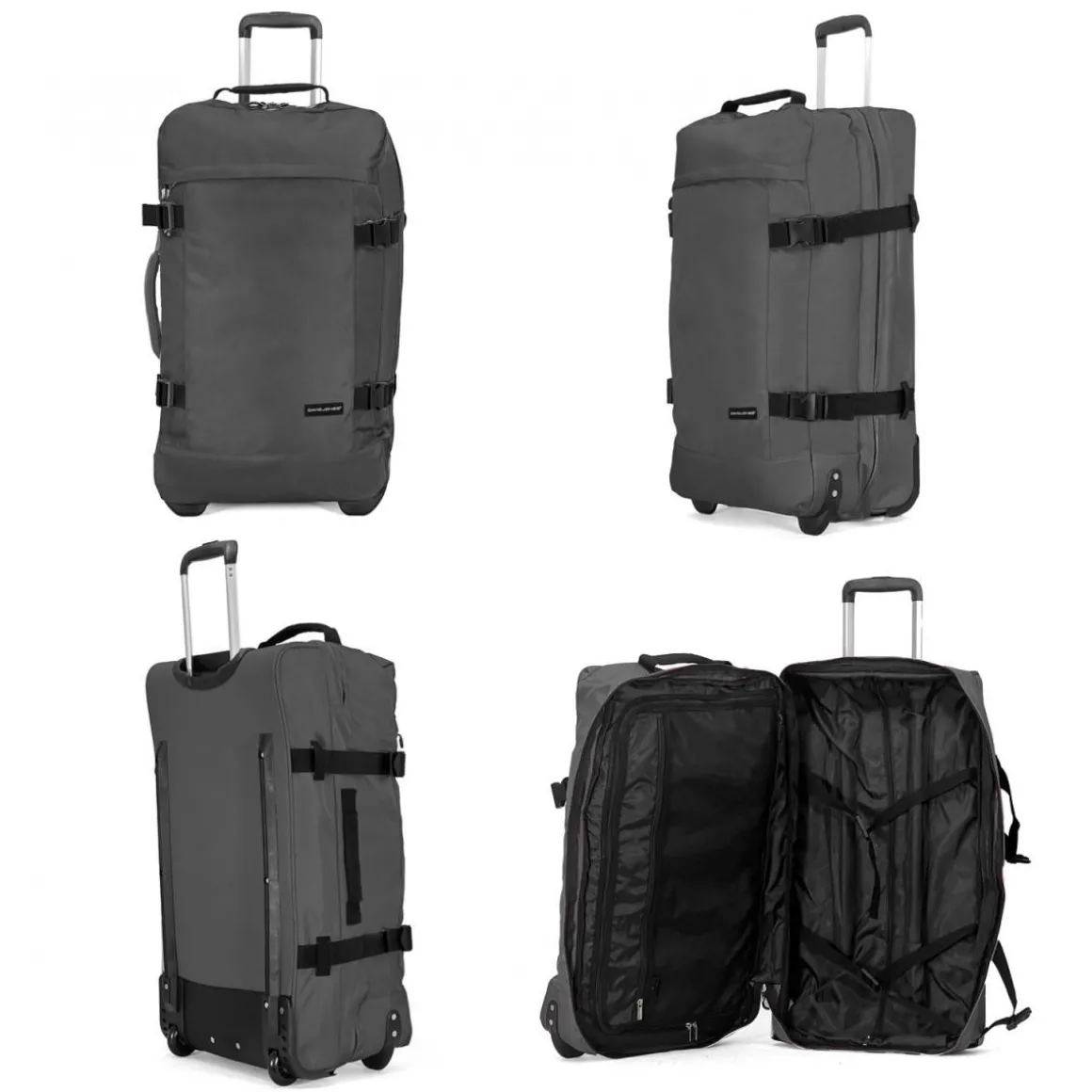 Sac de voyage à roulettes 74L double compartiment 70cm