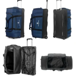 Sac de voyage à roulettes 105L double compartiment 75cm