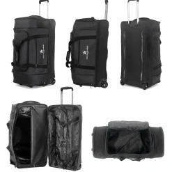 Sac de voyage à roulettes 105L double compartiment 75cm