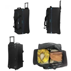 Sac de voyage avec roulettes 64L 65.50cm