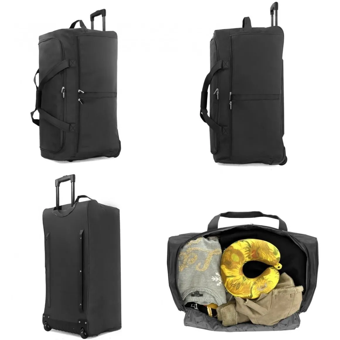 Sac de voyage avec roulettes 120L grand volume 76cm