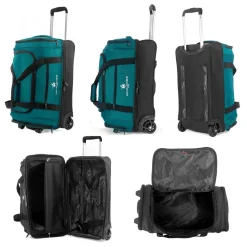 Sac de voyage cabine à roulettes 48L double compartiment 55cm