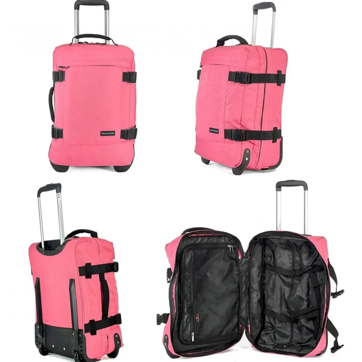 Sac de voyage cabine à roulettes 35L double compartiment 50cm