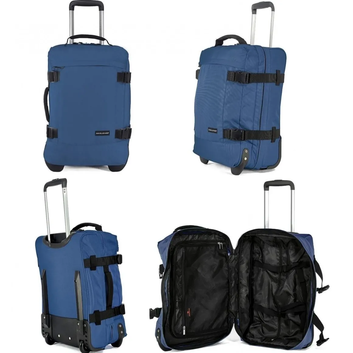 Sac de voyage cabine à roulettes 35L double compartiment 50cm