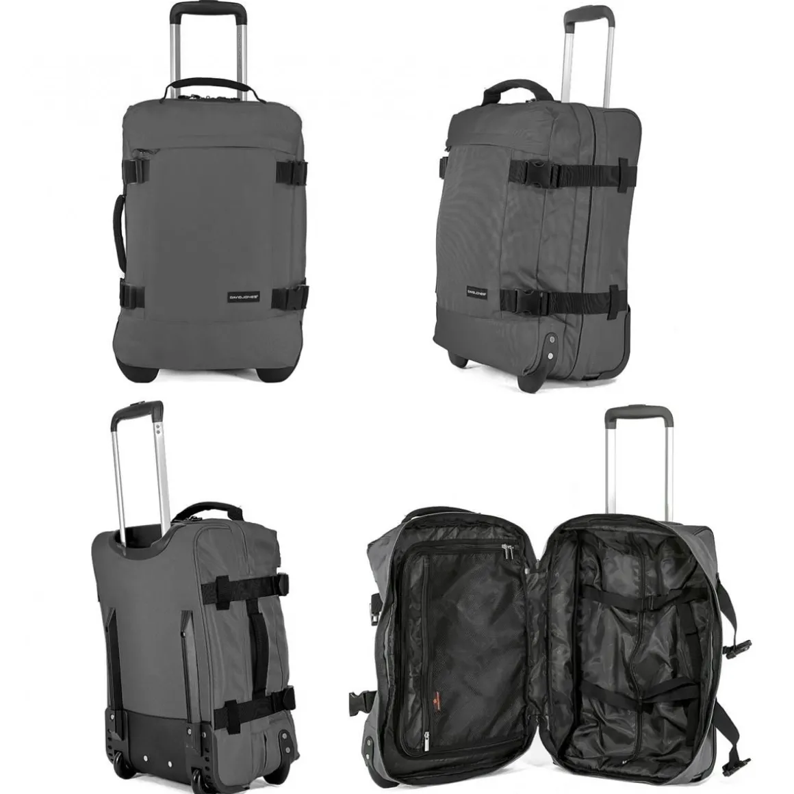 Sac de voyage cabine à roulettes 35L double compartiment 50cm