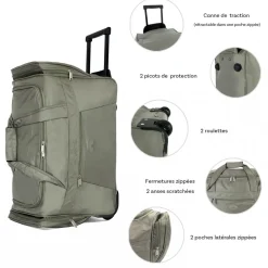 Sac de voyage cabine avec roulettes 42L 50cm