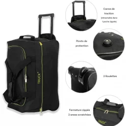 Sac de voyage cabine avec roulettes 34L 50.50cm