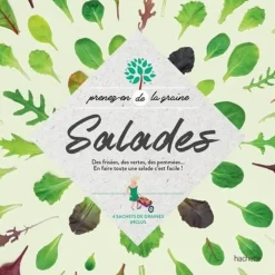 SALADES. DES FRISEES, DES VERTES, DES POMMEES... EN FAIRE TOUTE UNE SALADE C'EST FACILE ! 4 SACHETS DE GRAINES INCLUS, Hachette Pratique