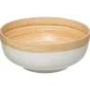 Saladier Rond Bambou Modern 20cm Blanc