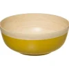 Saladier Rond Bambou Modern 30cm Moutarde