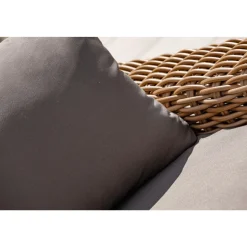 Salon bas de jardin - 6 places - Résine tressée - Marron - BORABORA