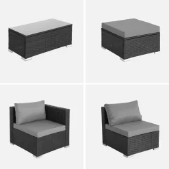 Salon de jardin en résine pour 4 personnes - Torino
